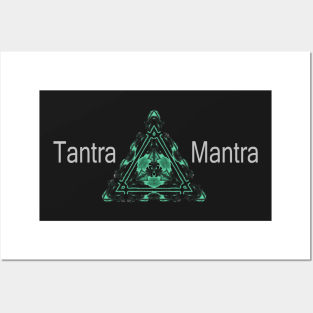 Tantra Mantra Transcendental Meditation Triangle Mandala Posters and Art